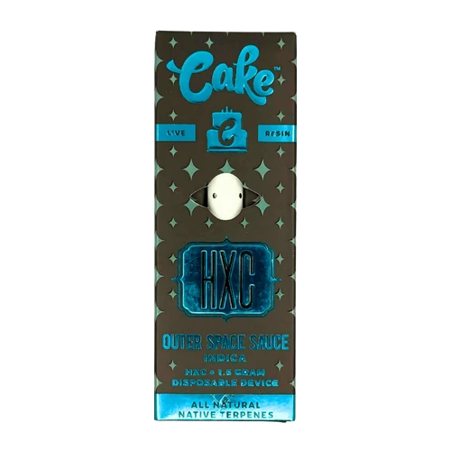 Cake HXC live resin outer space sauce indica HHC
