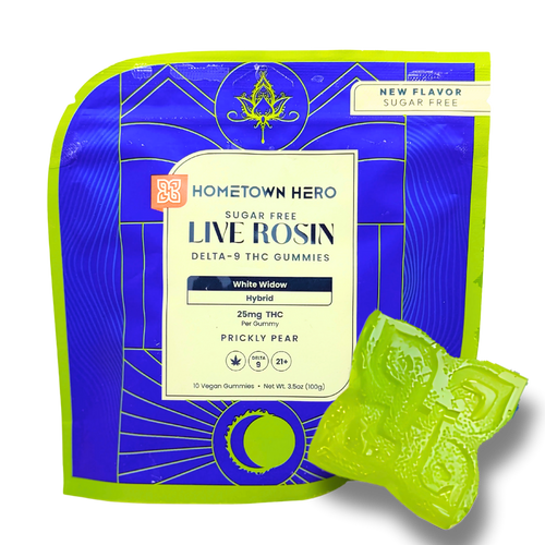 Hometown Hero White Widow Delta-9 Live Rosin Gummies