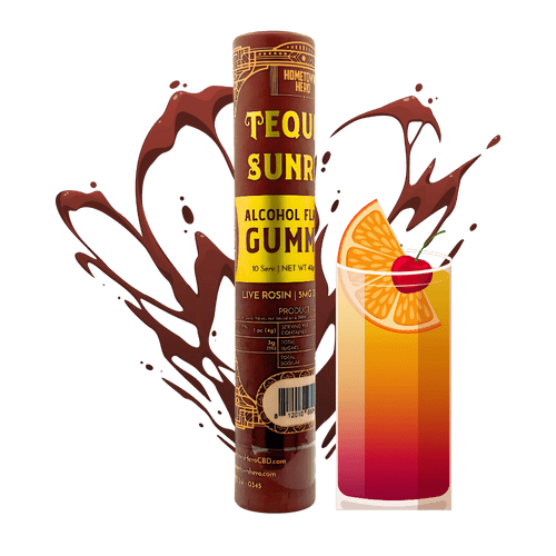 Delta-9 5mg Live Rosin Gummies (Tequila Sunrise)