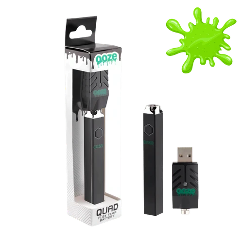 Ooze Quad 6-Color Anti-Roll Square 510 Cart Battery