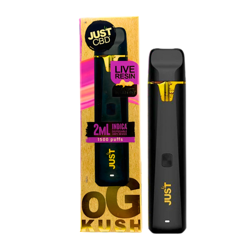 JustCBD OG Kush live resin disposable vape 1000mg