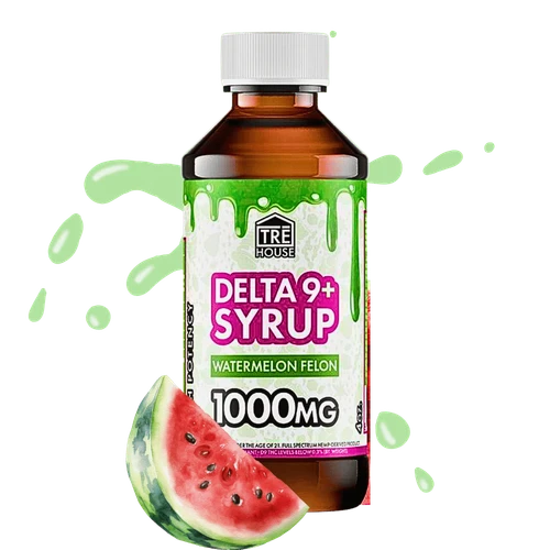 TRE House watermelon felon delta-9 delta-8 THC syrup 1000mg