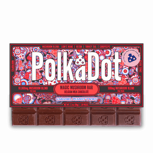 PolkaDot original mushroom chocolate bar 10000mg Belgian milk chocolate