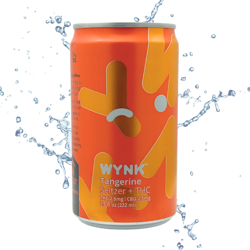 Wynk Tangerine THC seltzer 12oz can no hangover