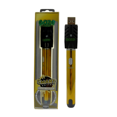 Ooze Smart Battery Gold 650mAh 5-Voltage Cart Battery