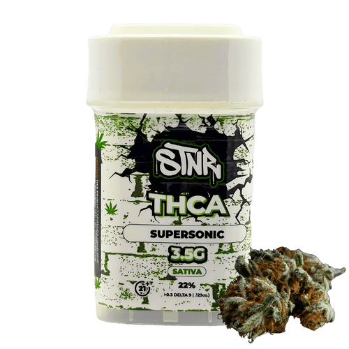 thca cannabis flower 3.5g from stnr shown