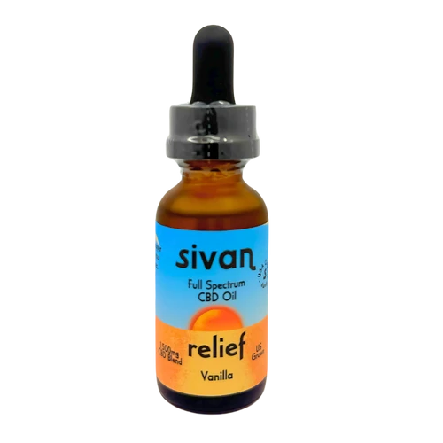 Sivan relief tincture CBD CBG CBC CBN vanilla MCT