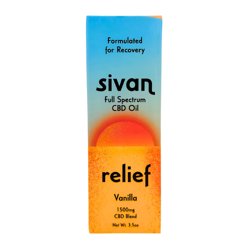 Sivan 1500mg CBD CBG CBC CBN full spectrum hemp tincture vanilla