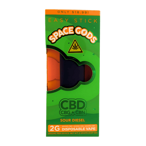 Rechargeable USB-C hemp vape by Space Gods with sleek no-button design