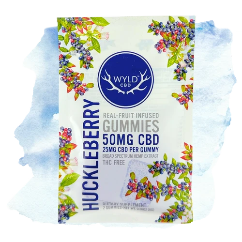Wyld Huckleberry CBD 2-Pack THC-Free Trial Size