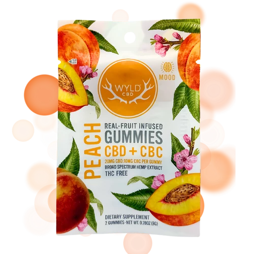 Wyld Peach CBD 2-Pack THC-Free Mood Support