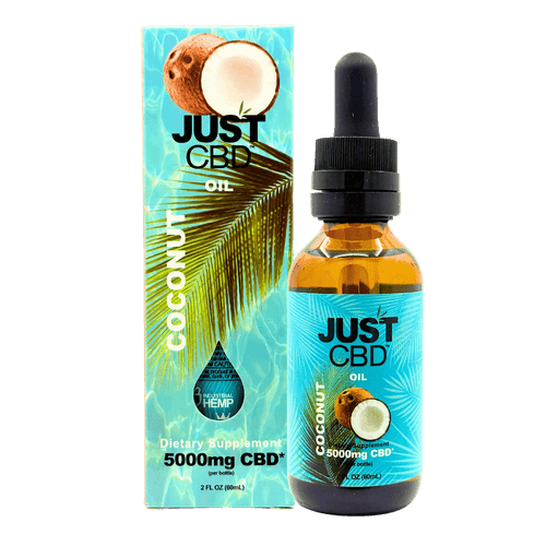 JustCBD 5000mg Coconut Oil Tincture 60mL