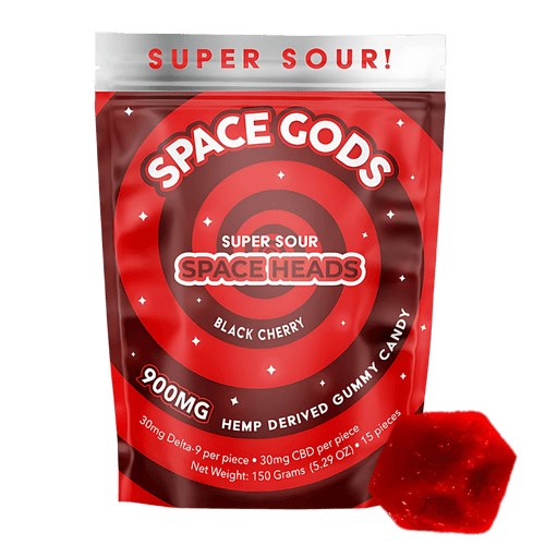 900mg Space GODS Black Cherry Gummies Bag 900mg Space GODS Black Cherry Gummies Bag