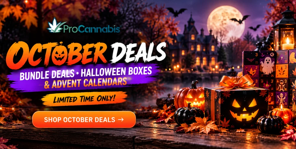 ProCannabis Halloween advent calendars and gift boxes