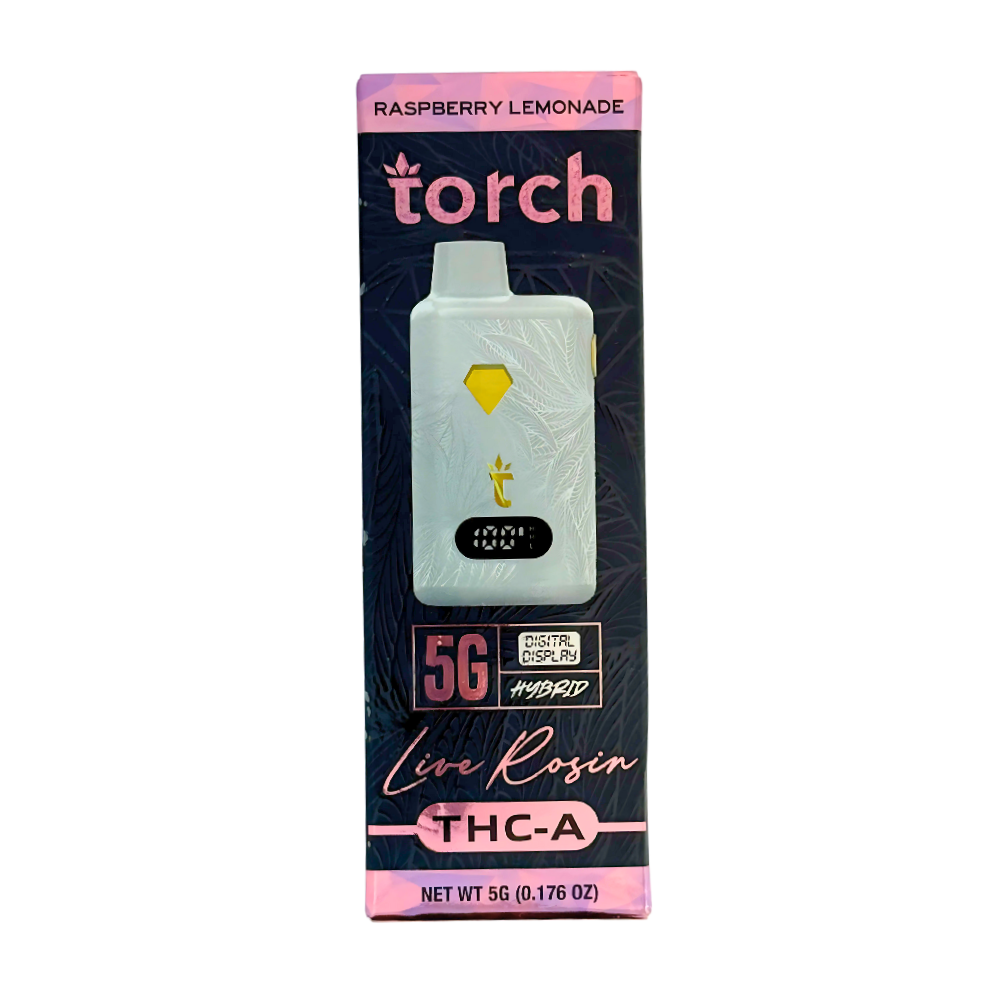Torch Raspberry Lemonade Shop Authentic Torch Live Rosin THC-A Disposable - 5g