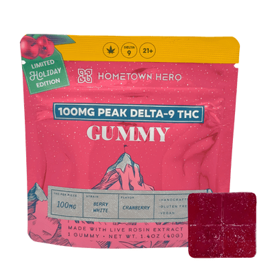 Hometown Hero Cranberry Berry White Delta-9 Gummy 100mg | ProCannabis