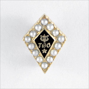 ΤΒΣ Crown Set Pearl Badge