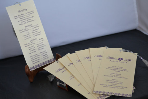 Wedding Program book - ETFC-02 (Set of 25)