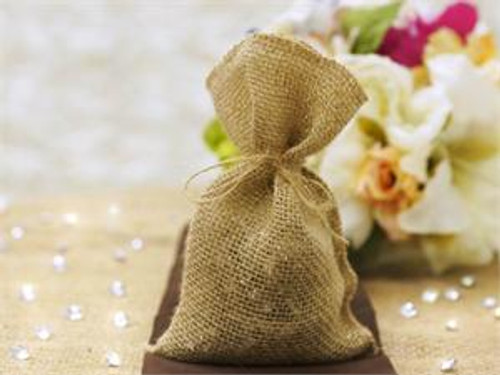 4.5x7.75 Fine Rustic Burlap Favor Bags-10/pk