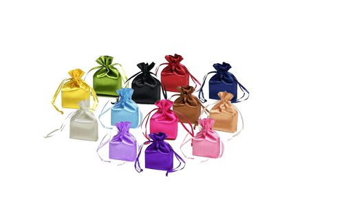 Multi color satin bags
