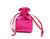 Fushia satin bag