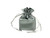 Silver satin bag