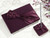 Plum Satin Guest Book with Pen Set