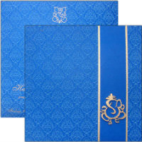 Invitation with envelope - I-0130 - BLUE