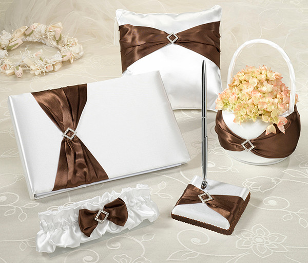 Brown Sash Wedding Ceremony & Reception Set