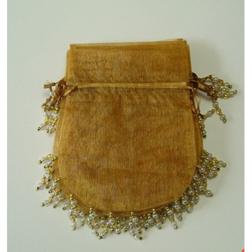 Beaded Organza Favor Bag - 10/pk