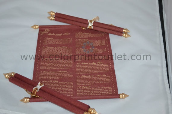 Scroll Program Book / Menu scroll - CSP-01