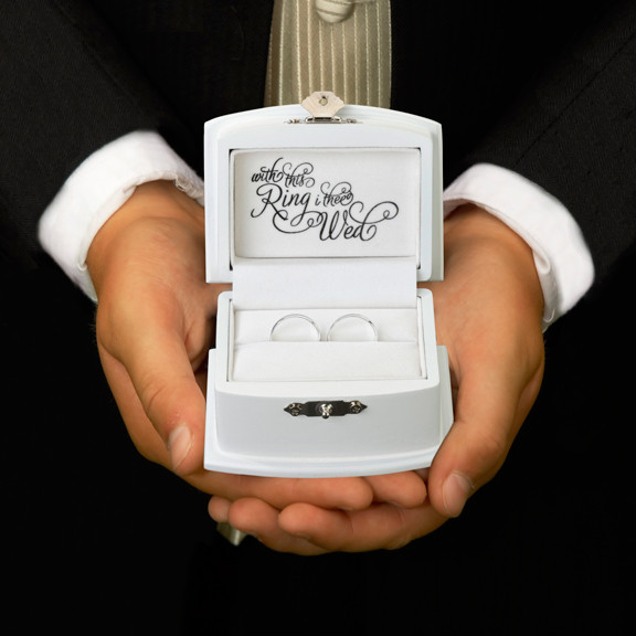 Ring Bearer Box - White