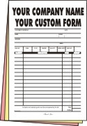 8.5”x11” OR 11”x8.5” FULL PAGE FORMS - (4 - Part) -  100