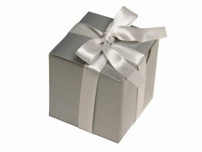 Silver Color Favor Box