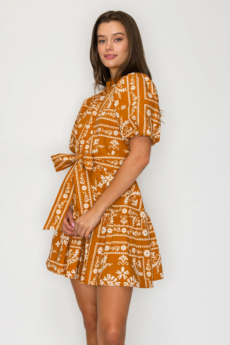 chinese dress ladies Ladies Reworked Bandana Dress With A Modern Silhouette – Creed Vintage main image 0