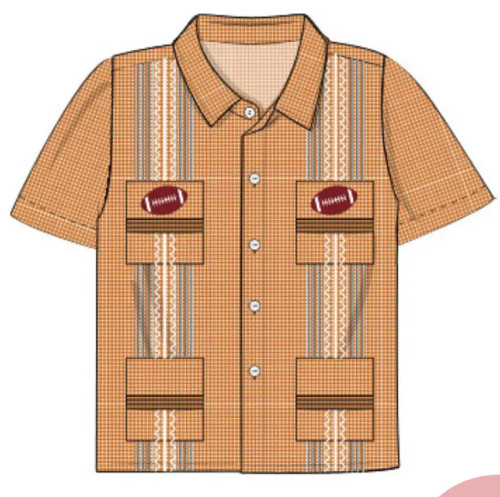 Burnt Orange Gameday Guayabera Burnt Orange Gameday Guayabera