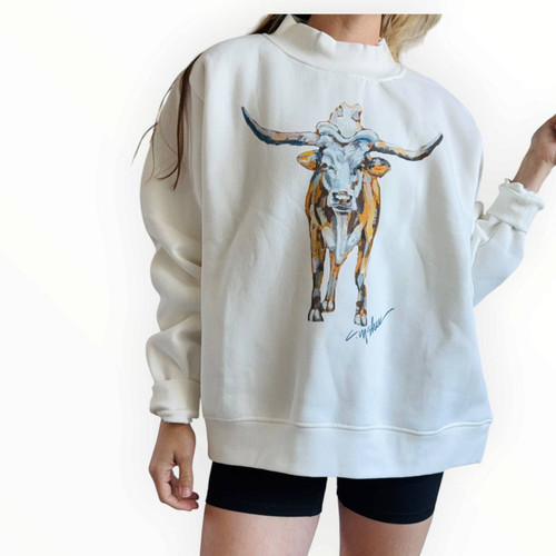 Steerhead Mock Neck Sweatshirt