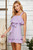 Lavender Ruffle Strap Dress