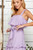 Lavender Ruffle Strap Dress