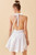 White Deep V Halter Dress