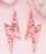 Confetti Pink Lightning Acrylic Dangle Earrings