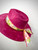 Texas Barbie Silk Band Wide Brim Hat (Pink)