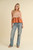 Burnt Orange Colorblock Top