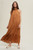 Burnt Orange Halter Maxi Dress