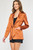 Burnt Orange Satin Blazer