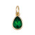 Green Teardrop Charm