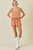 Burnt Orange White Geometric Set