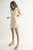 Cream Denim Dress with Ruffle Details