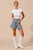 Ruffled Hem Denim Skirt