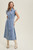Denim Button Down Midi Dress